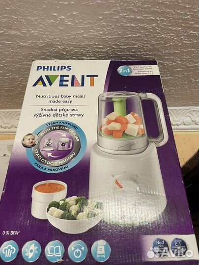 Пароварка блендер philips avent 2 в 1