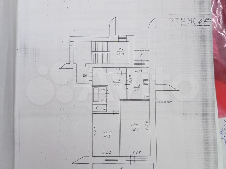 2-к. квартира, 53,6 м², 4/5 эт.