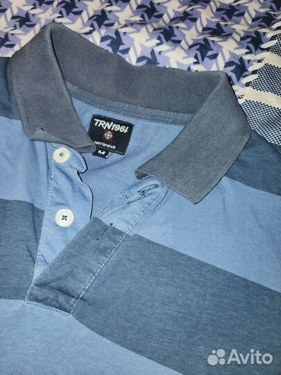 Футболка поло Terranova мужская сине-голубая