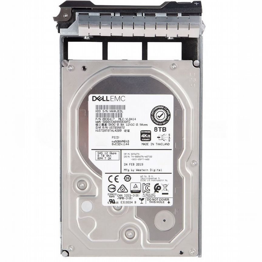 [05WTN] Жесткий Диск Dell 8tb Sas 3.5" Hdd 05wtn