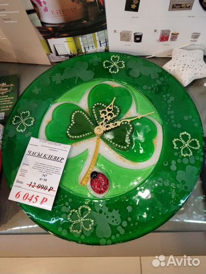 Часы и картины с кристаллами Swarovski