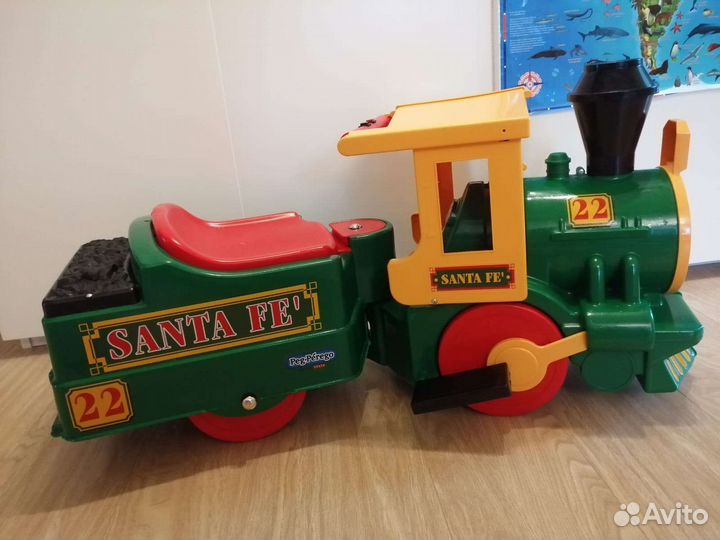 Электромобиль-поезд PegPerego SantaFe с 2 к.рельс