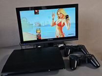 Sony Playstation 3 super slim прошитая 500гб 50игр