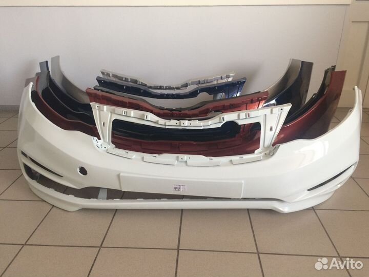 Бампер передний на Киа Рио 3