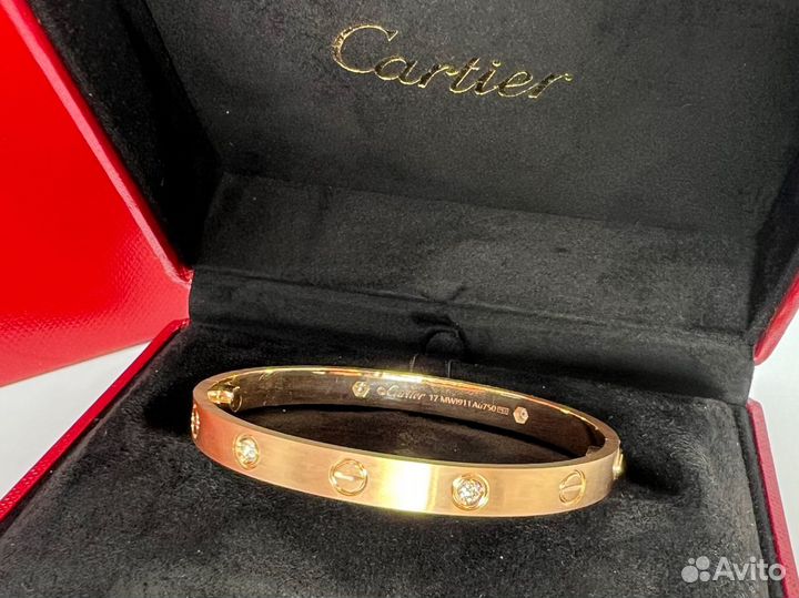 Золотой браслет Cartier