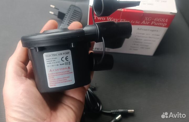 Насос электр. для матрасов и лодок новый