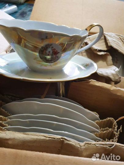 Сервиз обеденный Мадонны фарфор гдр 1970 новый