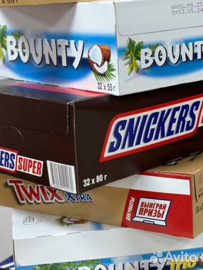 Шоколадные батончики оптом