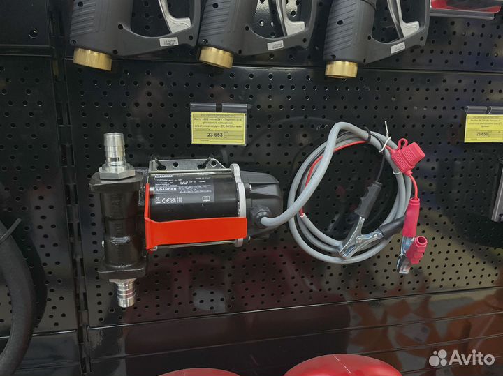 Переносной роторный лопастной электронасос для дт