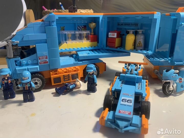 Конструктор sluban автогонки грузовик команды