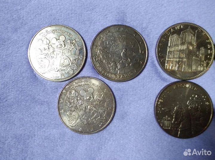 Монеты сувенирные,иностранные,из Франции