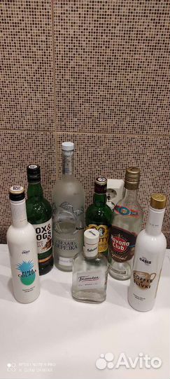 Бутылки из под алкоголя, сока разные