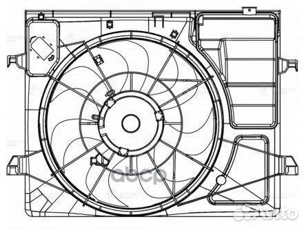 Вентилятор радиатора KIA Cerato II (09) (с