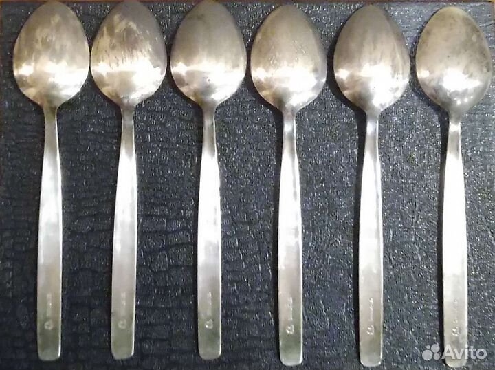 Ложки десертные мельхиор с серебрением 70-е гг