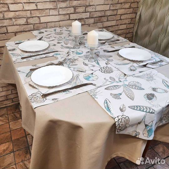 Скатерти, текстиль для кухни, столовые комплекты