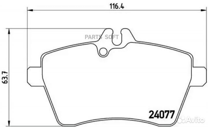 Колодки тормозные P50056 brembo