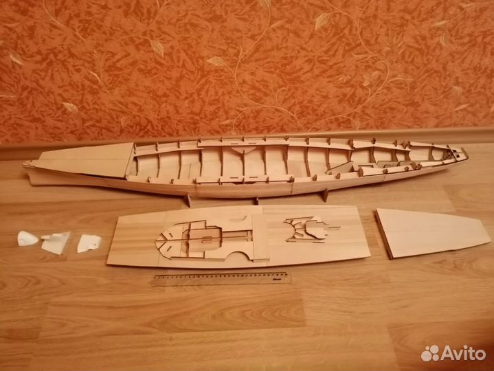 Сборный корабль Бисмарк масштаб 1:200