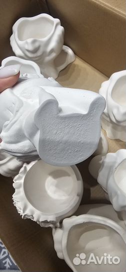 Ваза из гипса