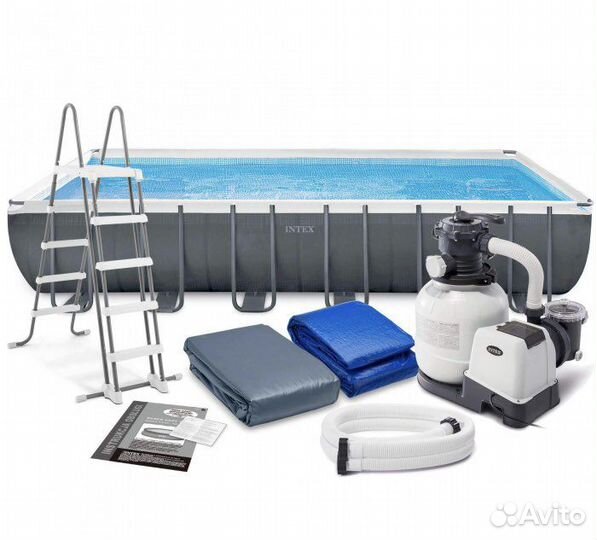 Каркасный бассейн 732х366х132