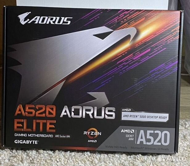 Мат.платы A520,B450,B550 сокет AM4