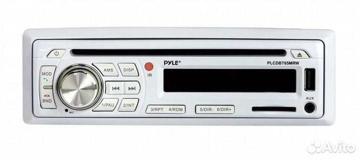 Морская аудиосистема 1DIN pyle plcdbt65MRW, компле