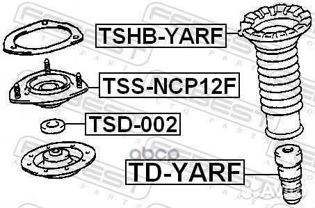 Опора амортизатора toyota yaris 99-05 перед.пра