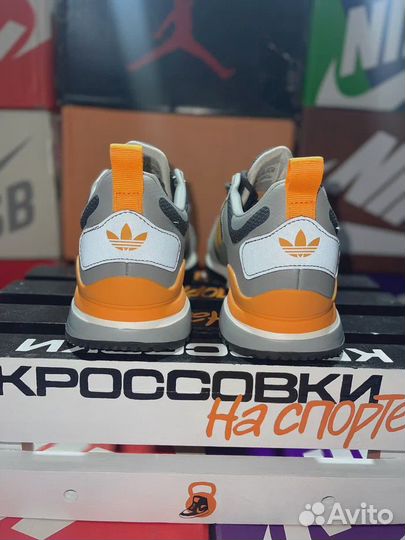 Кроссовки Adidas ZX 700 Grey Orange f-7113