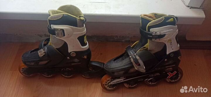 Роликовые Коньки детские раздвижные, р-р 31-37