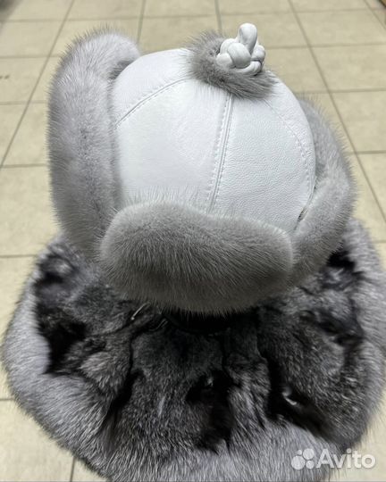 Норковая шапка в монгольском стиле