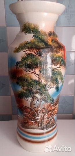 Новая большая красивая ваза в упаковке, высота 57