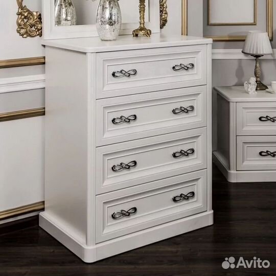 Гарнитур для спальни Мишель 4Д - 1.8 белый матовый