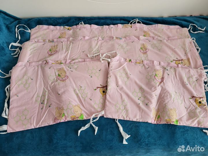 Бортики в кроватку и балдахин