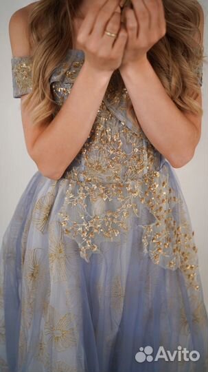 Бальное вечернее платье в пол