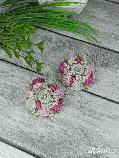 Бантики, броши, заколки, ободки ручной работы