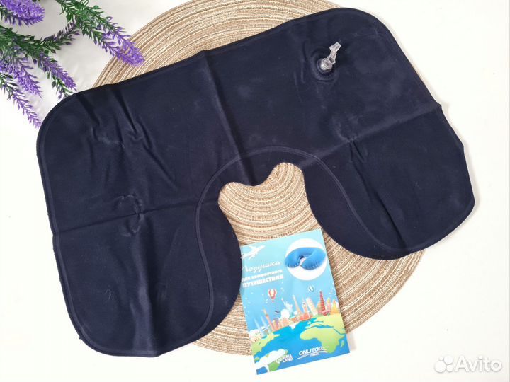 Подушка для шеи надувная дорожная новая 47 27