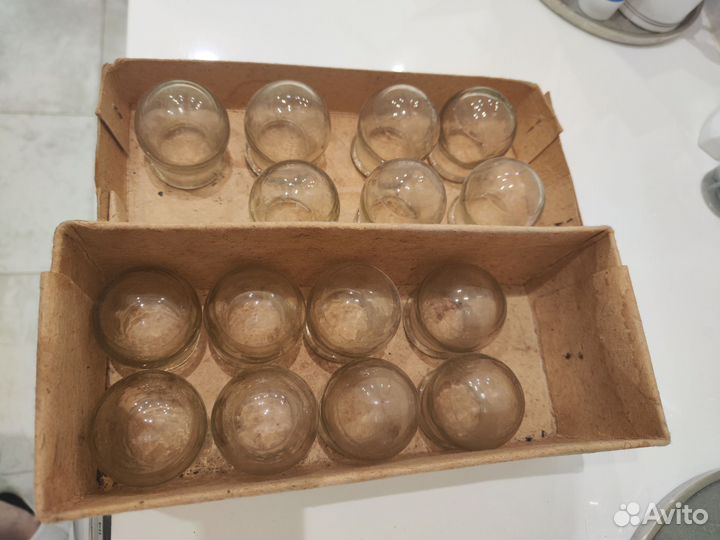 Банки стеклянные медицинские