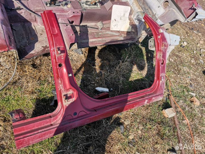 Порог со стойкой Калина Гранта передний правый