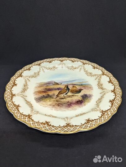 Две тарелки Royal Worcester, Англия, 1901 гг