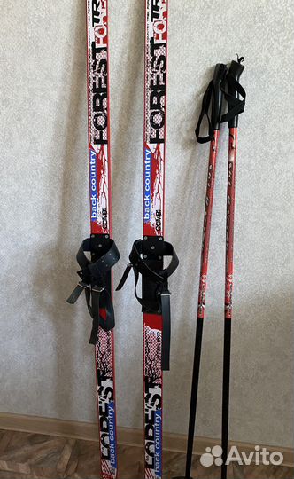 Лыжи детские 160см с палками