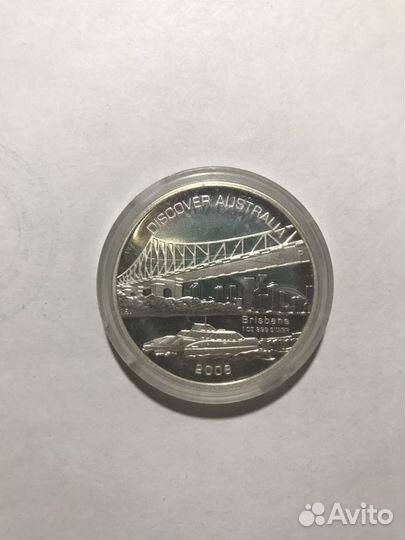1 доллар, Австралия, 2008 год. Мост Брисбен