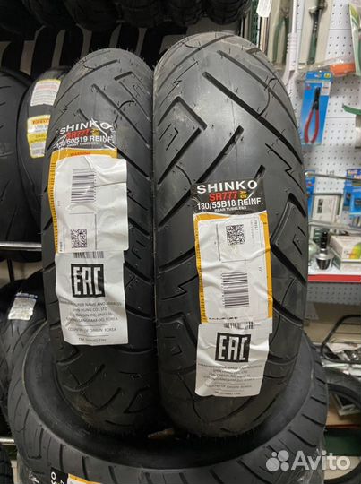 Комплект мотошин 180/55 b18 и 130/60 b19