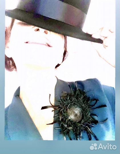 Брошь из кожи «Магия»бренда jutomanic