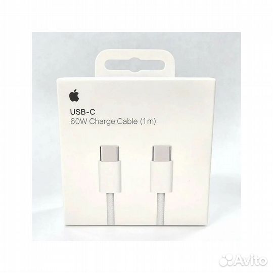 Кабель Apple USB-C 60W (Tape-C) 1m