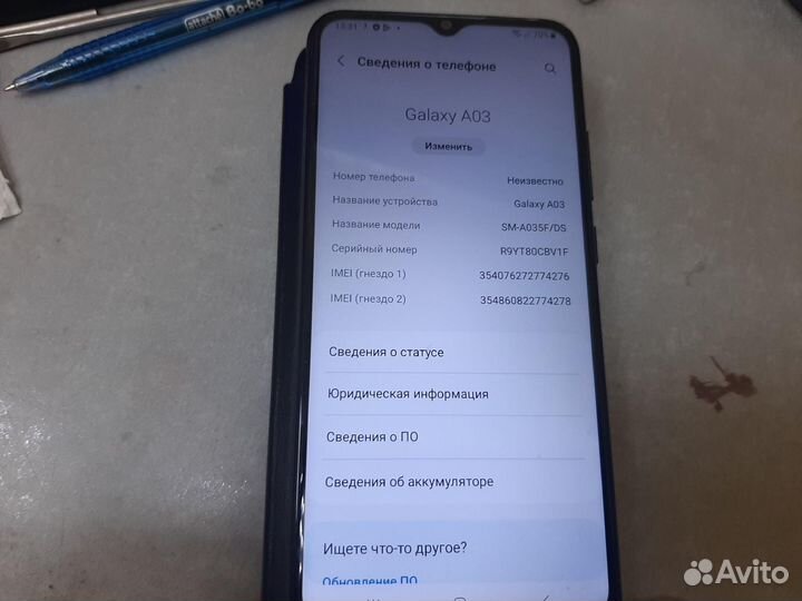 Samsung galaxy A03 3/32 гб