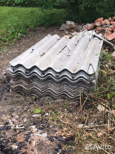 Шифер б/у шестиволновой