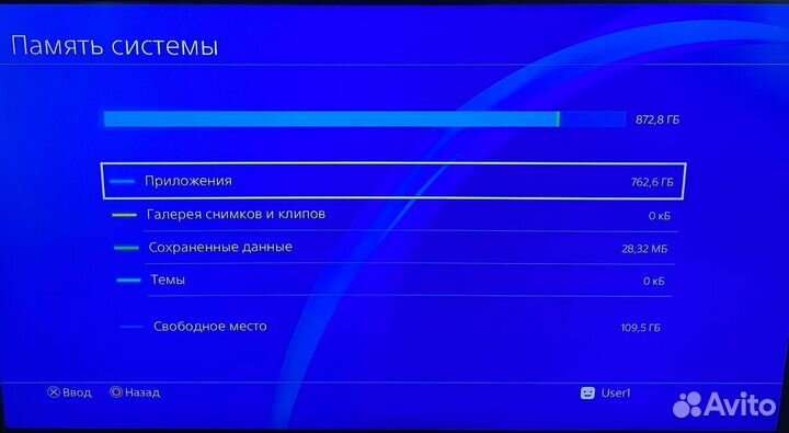 Прошитая PS4 Slim 1 терабайт (3 ревизия) с играми