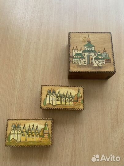 Шкатулки СССР винтаж