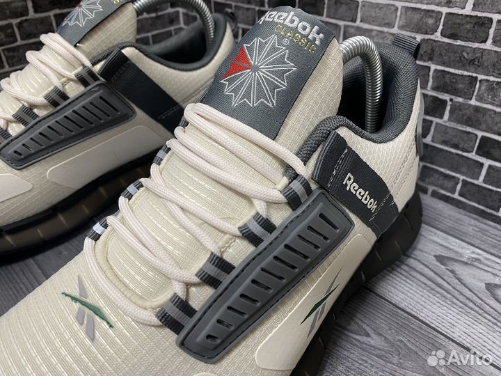 Кроссовки белые reebok zig kinetica