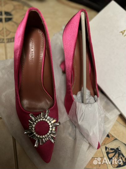 Туфли amina muaddi 38 розовые