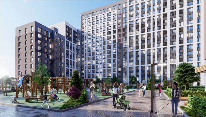 1-к. квартира, 43,8 м², 12/25 эт.